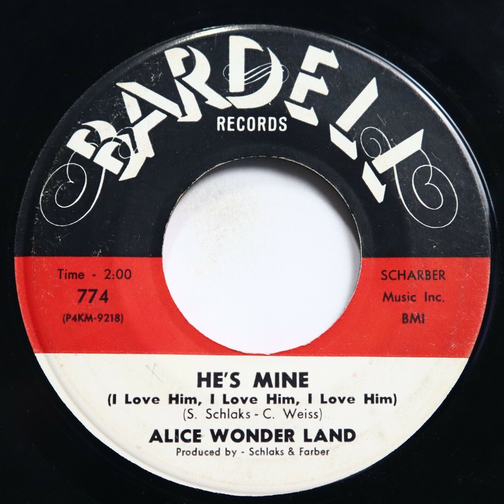 ALICE WONDER LAND - HE'S MINE / CHA LINDE - DOO WOP 45
